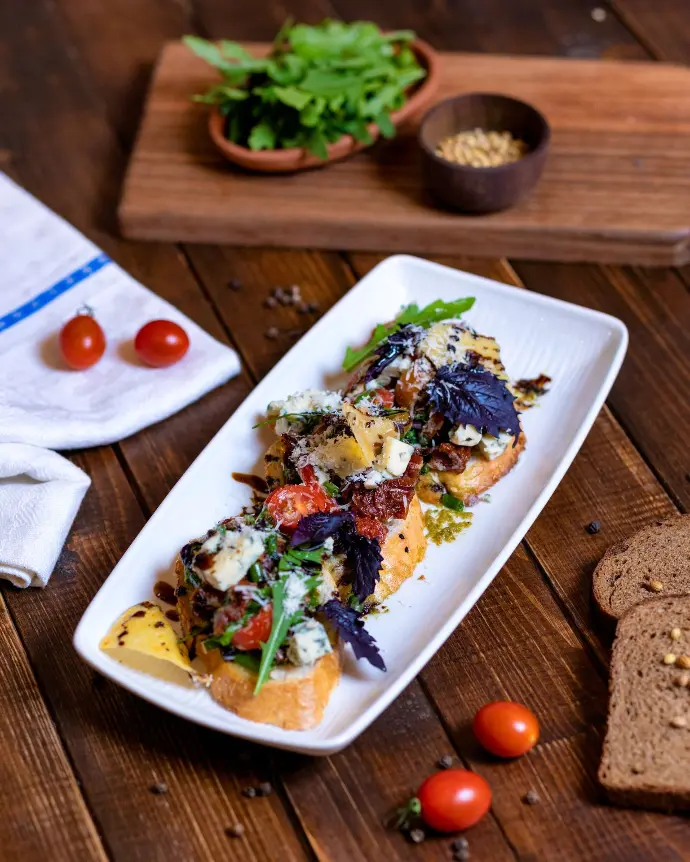 cooked food on white ceramic plate
